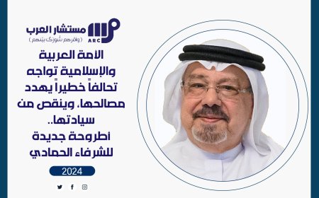الأمة العربية والإسلامية تواجه تحالفاً خطيراً يهدد مصالحها، وينقص من سيادتها.. أطروحة جديدة للشرفاء الحمادي