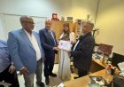 وفد رسالة السلام يكرم الدكتورة مفيدة الدعيزي ويمنحها شهادة الانضمام لـ "المكتبة الرقمية للشرفاء الحمادي"