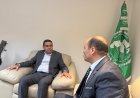 شاهد بالفيديو ..مؤسسة رسالة السلام تهدي مدير إدارة العلوم بـ"ألكسو" إصدارات المكتبة الرقمية للشرفاء الحمادي