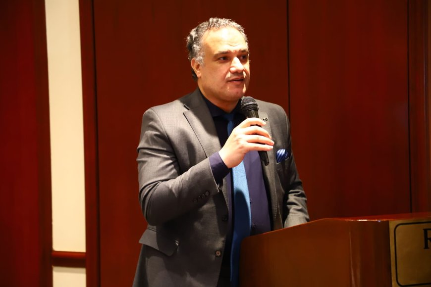 هشام النجار خلال ندوة رسالة السلام :  - العودة إلى القرآن وبناء قانون عادل هو الحل لإنقاذ الاسرة .. ومشروع علي الشرفاء نقطة البداية