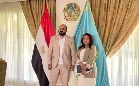 مؤسسة رسالة السلام العالمية تبحث سبل التعاون مع سفارة كازاخستان في القاهرة