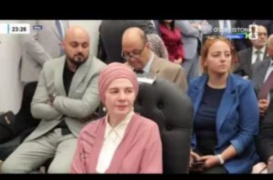 بالصور التليفزيون الرسمى فى اوزبكستان يبرز مشاركة وفد مؤسسة رسالة السلام العالمية فى فعالية تقديم مركز الحضارة الإسلامية بأوزبكستان