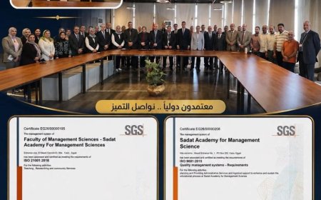 أكاديمية السادات تحصد شهادتي «ISO 9001» و«ISO 21001» لتعزيز جودة الإدارة والتعليم