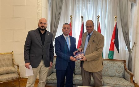 وفد من مؤسسة رسالة السلام يبحث مع المستشار الإعلامي والثقافي لسفارة الأردن آفاق التعاون الفكري والثقافي