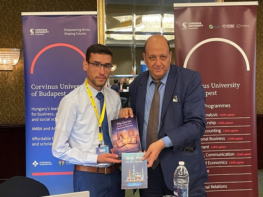 ممثل جامعة كورفينوس المجرية يشيد بكتاب القرآن يشهد بصحة العقيدة المسيحية للمفكر العربى على الشرفاء