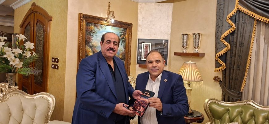حازم قشوع يستقبل وفد مؤسسة رسالة السلام ويشيد بفكر علي الشرفاء ويدعو إلى حوار عربي يجمع المفكرين