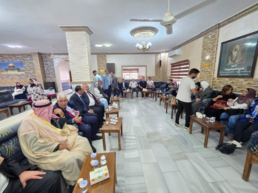 وفد مؤسسة رسالة السلام العالنية في ضيافة قبيلة العبيدات