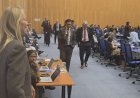 وفد مؤسسة "رسالة السلام العالمية" ينسحب من قاعة الأمم المتحدة بفيينا فور بدء كلمة مندوب الاحتلال