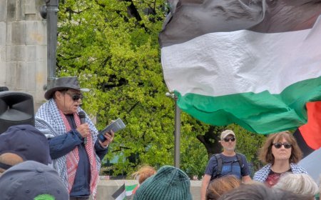 مدير مكتب الأردن بمؤسسة رسالة السلام يشارك في مسيرة تضامنية مع فلسطين بنيوزيلندا