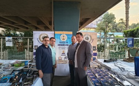 افتتاح جناح مؤسسة رسالة السلام العالمية بمعرض مركز شباب الجزيرة بمشاركة المكتبة الرقمية للشرفاء الحمادي