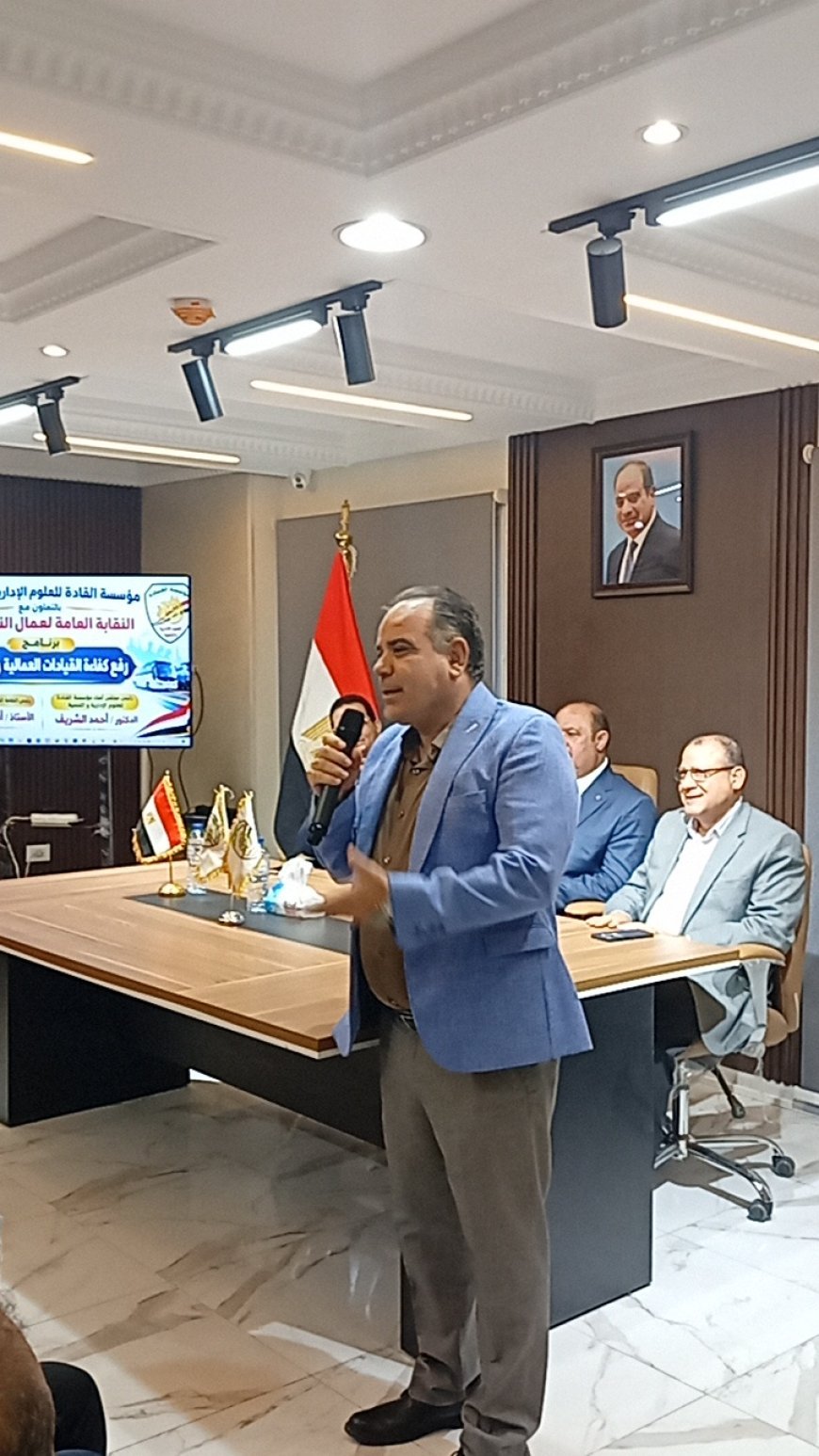 بدء فعالية النقابة العامة للنقل البري بحضور وفد من  مؤسسة رسالة السلام العالمية