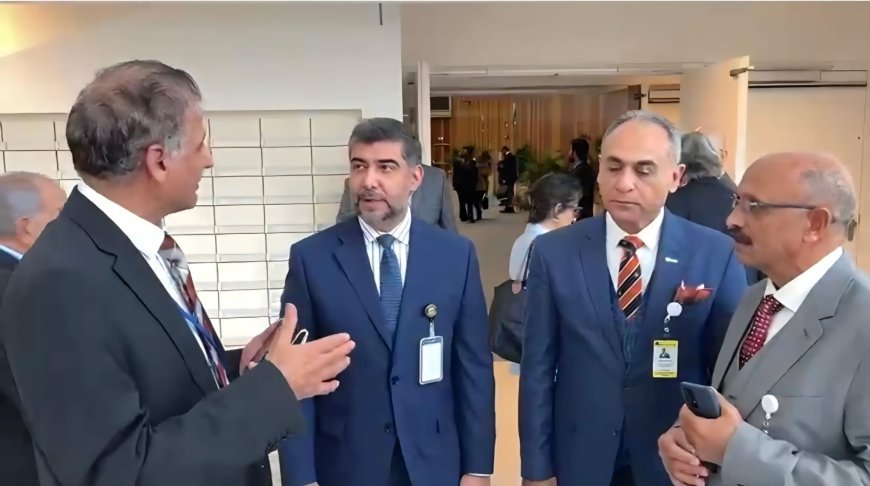  وفد "رسالة السلام العالمية" يستعرض مشروع علي الشرفاء التنويري مع رئيس وفد مجلس التعاون الخليجي فى مؤتمر الأمم المتحدة بفيينا 