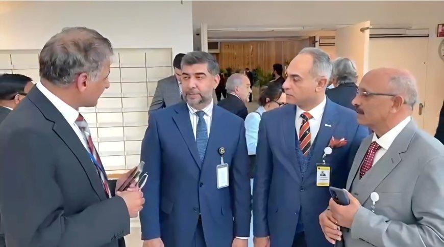 وفد "رسالة السلام العالمية" يستعرض مشروع علي الشرفاء التنويري مع رئيس وفد مجلس التعاون الخليجي فى مؤتمر الأمم المتحدة بفيينا 